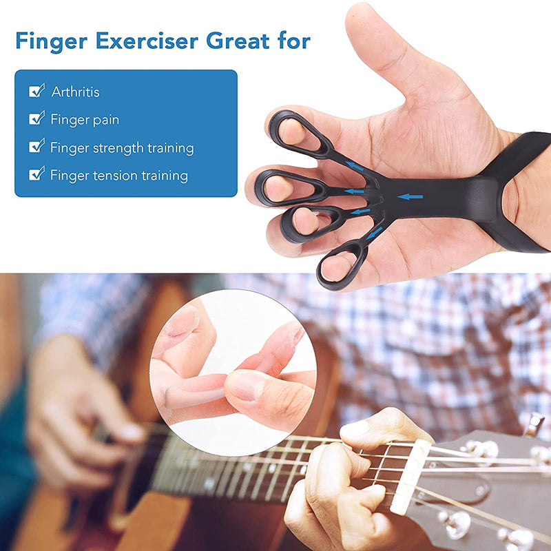 Silicone Finger Stretcher and Hand Grip Strengthening Trainer.
