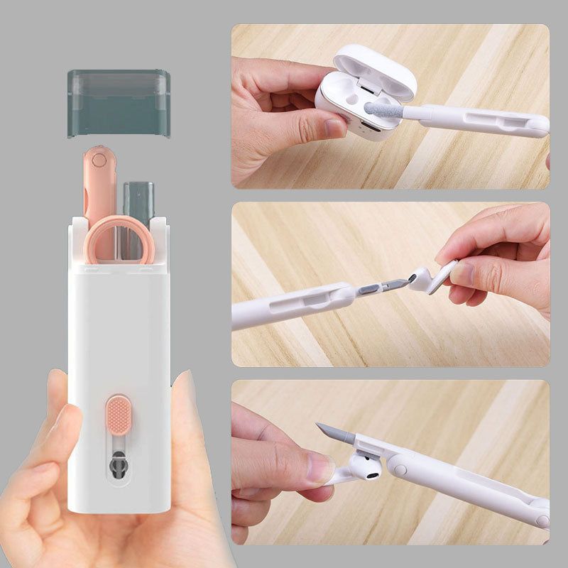 Multifunctional Bluetooth Headset and Keyboard Cleaning Kit with Keycap Puller.