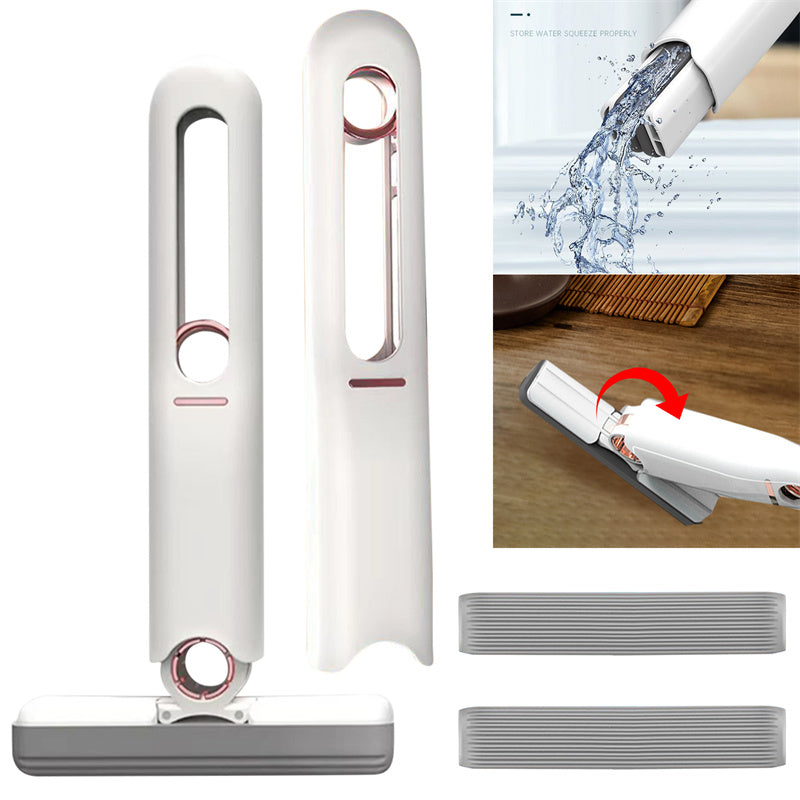 Portable Mini Squeeze Mop for Floors, Glass, and Desks.