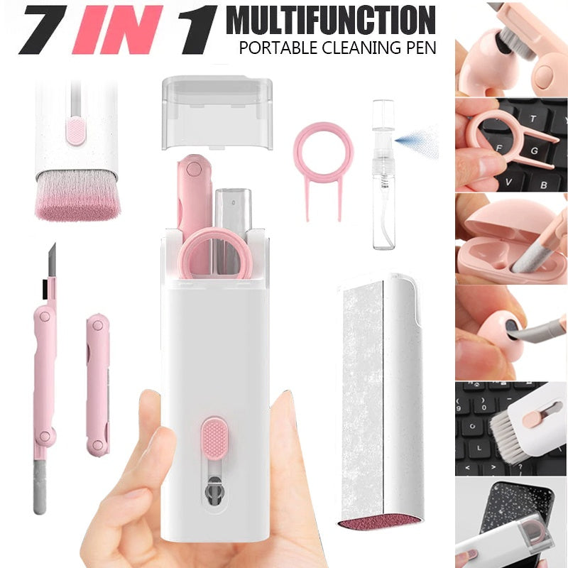 Multifunctional Bluetooth Headset and Keyboard Cleaning Kit with Keycap Puller.