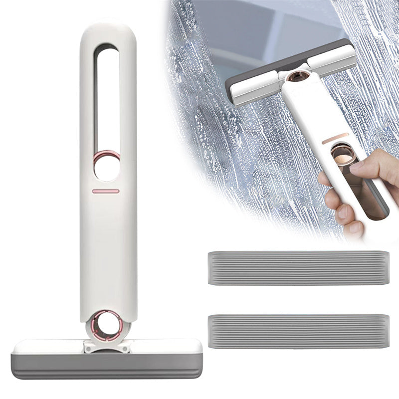 Portable Mini Squeeze Mop for Floors, Glass, and Desks.