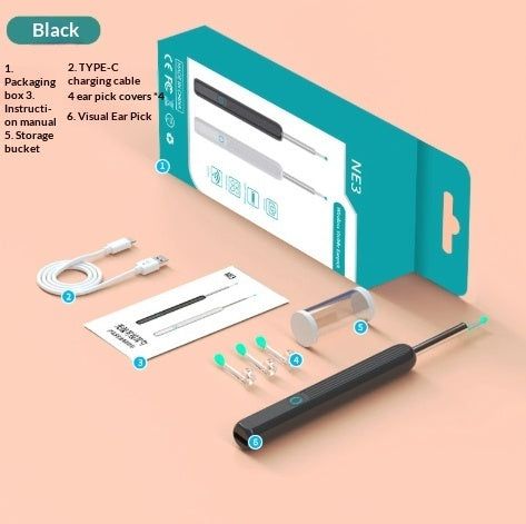 NE3 Wireless Visual Ear Wax Removal Tool with LED Camera.