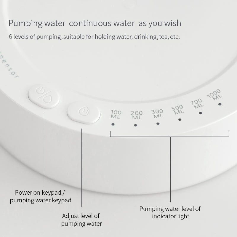 Electric Rechargeable Automatic Desktop Gallon Water Bottle Dispenser.