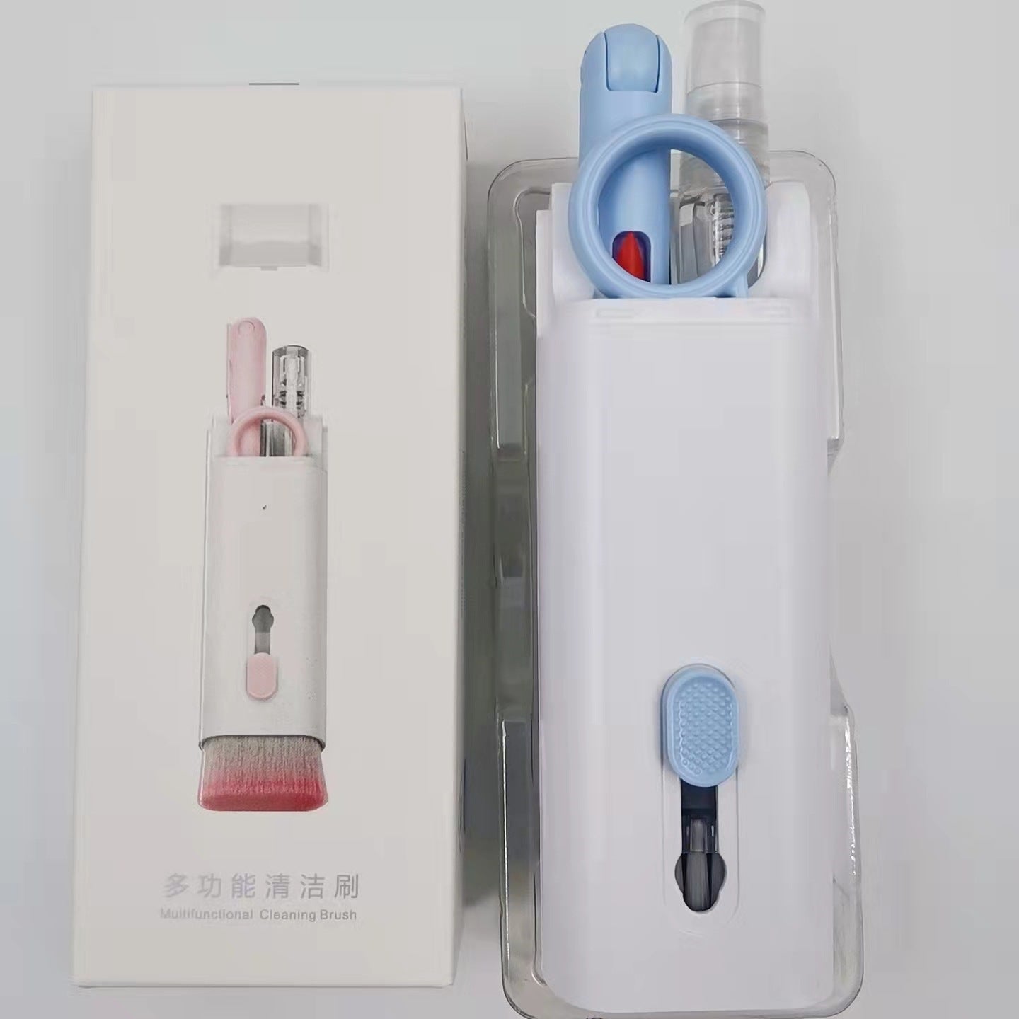Multifunctional Bluetooth Headset and Keyboard Cleaning Kit with Keycap Puller.