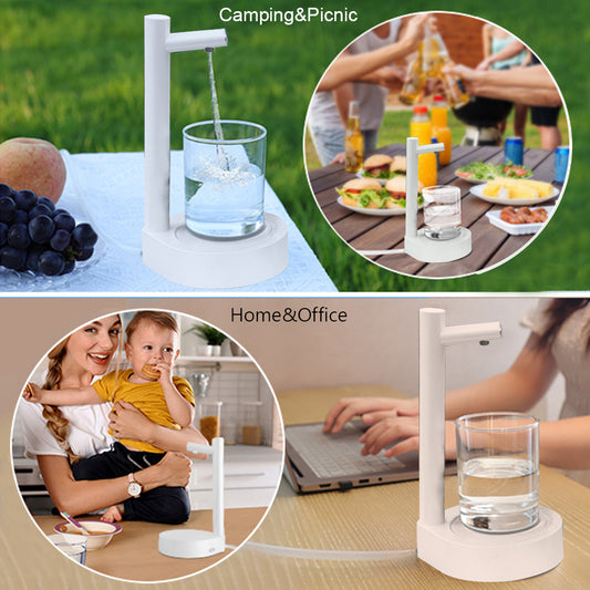 Electric Rechargeable Automatic Desktop Gallon Water Bottle Dispenser.