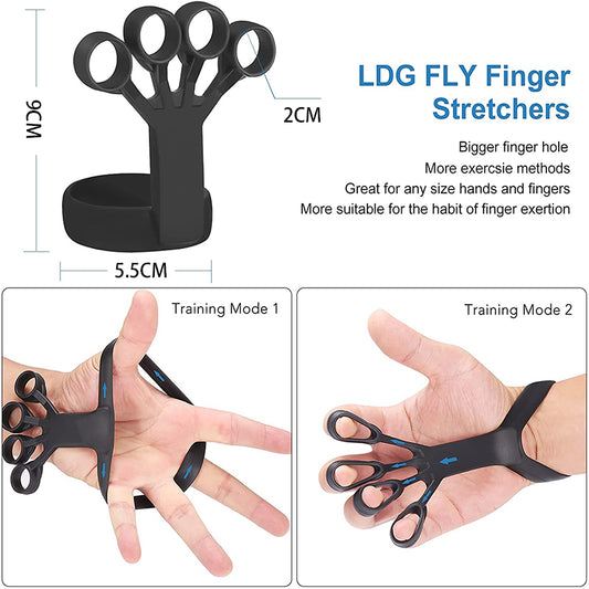 Silicone Finger Stretcher and Hand Grip Strengthening Trainer.