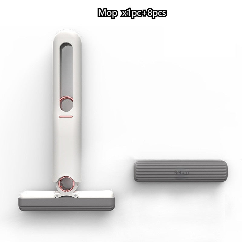 Portable Mini Squeeze Mop for Floors, Glass, and Desks.