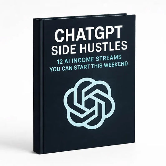 ChatGPT Side Hustles eBook: 12 AI Income Streams (Digital PDF Guide)